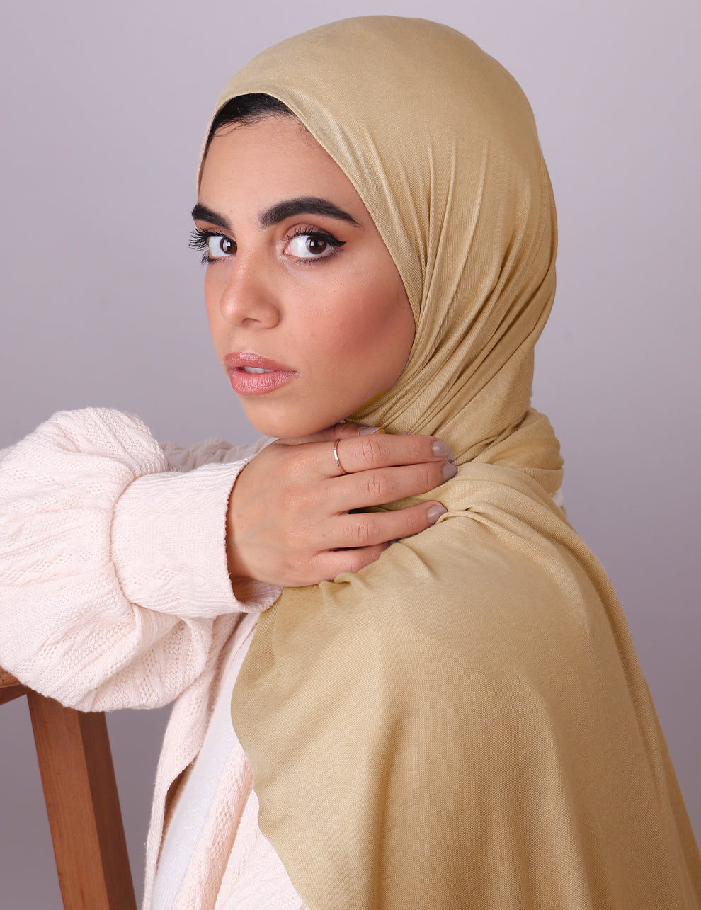 Jersey Hijab - Tan
