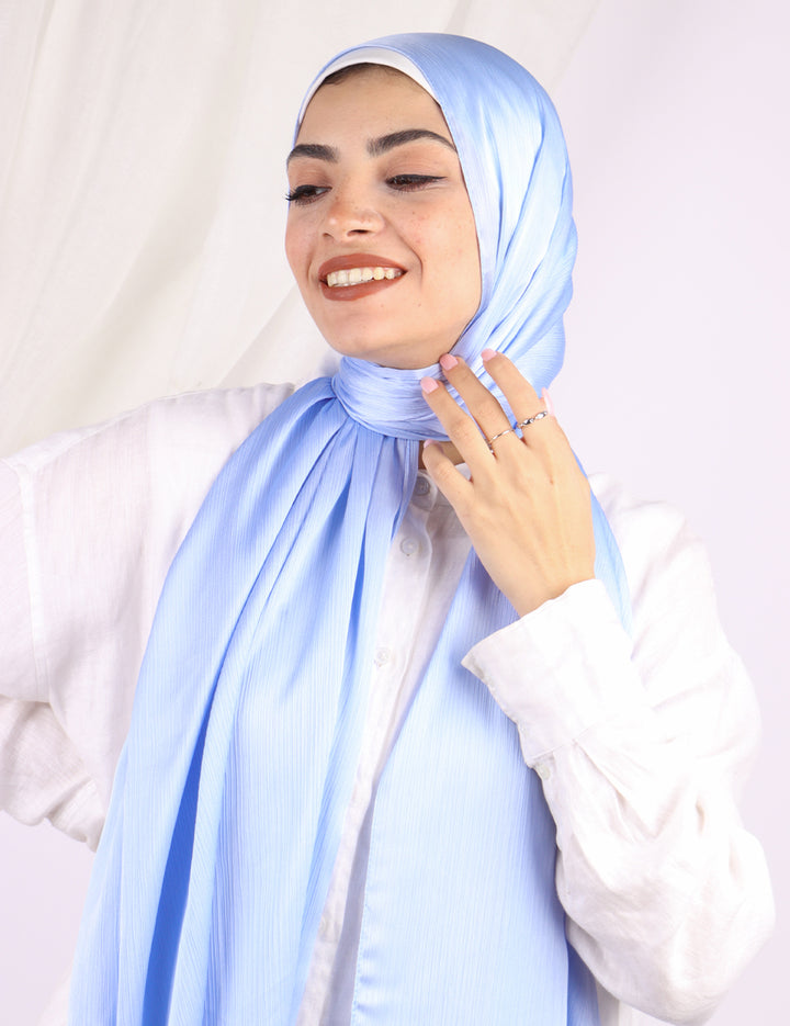 Perfect Satin Hijab- Baby Blue - Le Voile Americas