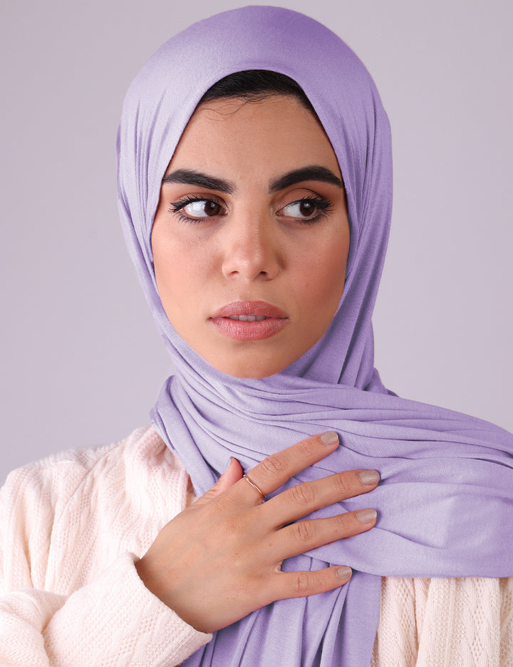 Premium Jersey Hijab-Lavender