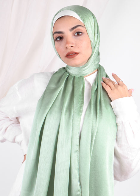 Perfect Satin Hijab-Mint Green - Le Voile Americas